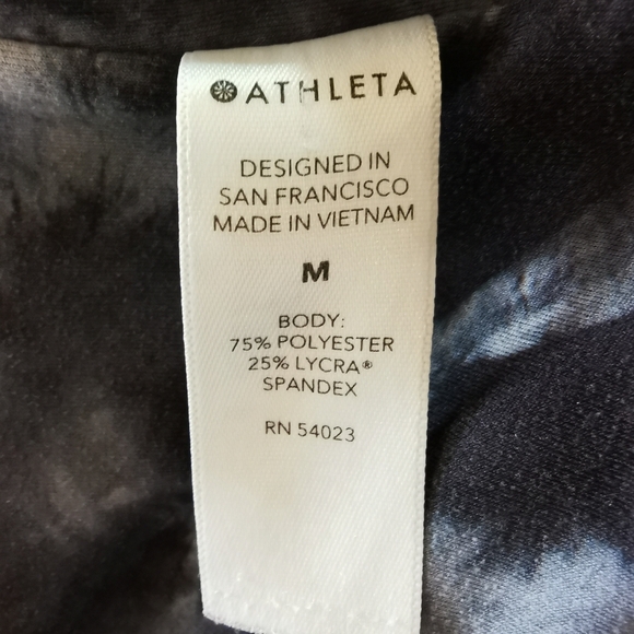 Athleta Salutation Printed Joggers Calypso Navy Tie Dye Pockets Athleisure Sz M - Picture 8 of 9